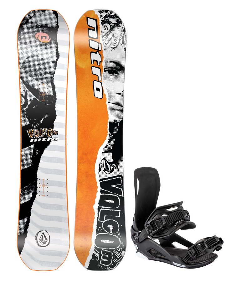 Сноуборд Nitro КОМПЛЕКТ RIPPER YOUTH X VOLCOM+TALENT BLACK
